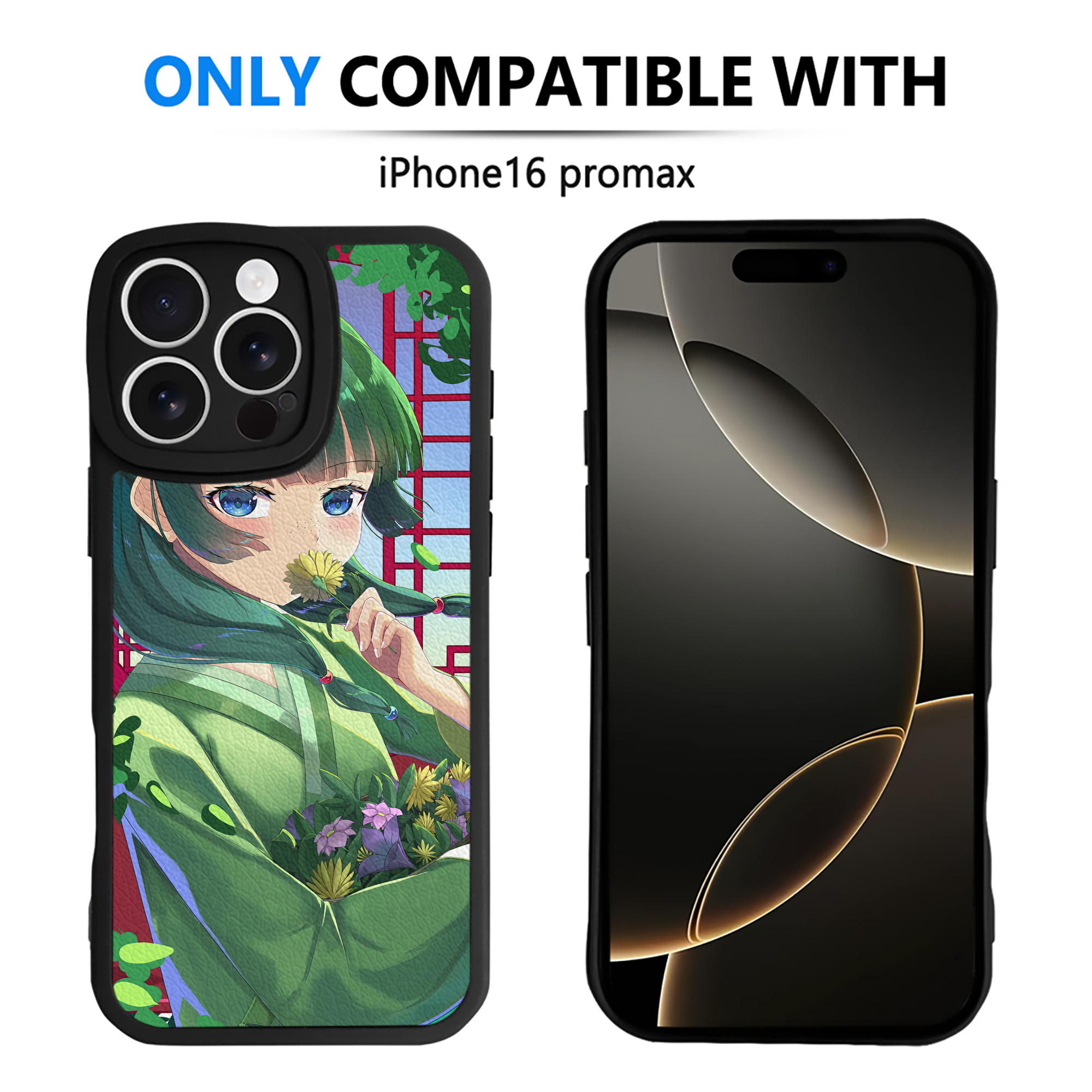 （画像用） 薬屋のひとりごと The Apothecary Diaries 【iPhone 16シリーズ対応】シリコンスマホケース（レザー調） 材質：シリコン